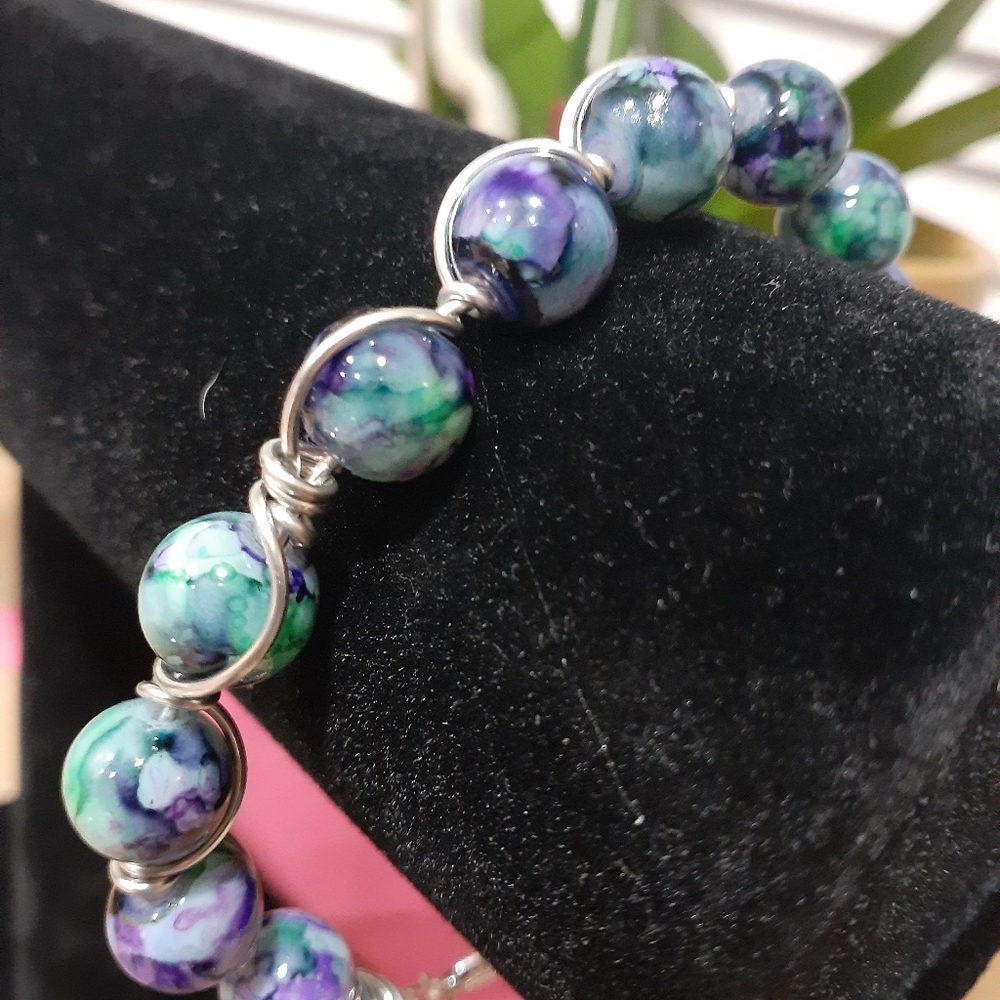 Handmade wired bracelet